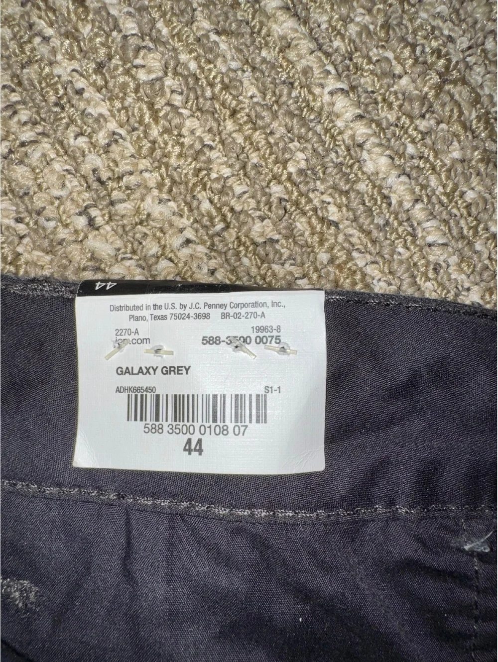 Men’s Claiborne black chino shorts Size 44” new with tags